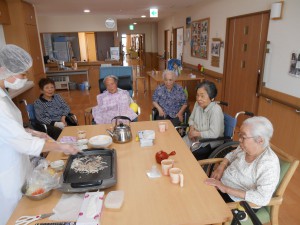 ■昼食の実演調理■