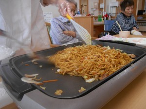 ■昼食の実演調理■