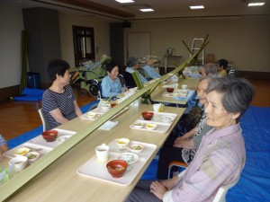 海ほたるユニットも流しそうめん行いました(^^)